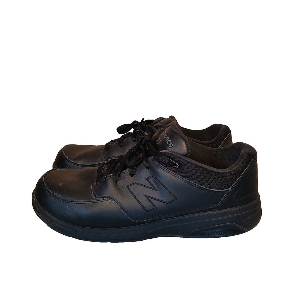 New Balance 813 V1 Walking Shoes Mens 12 6E Sneakers Leather Black MW813BK